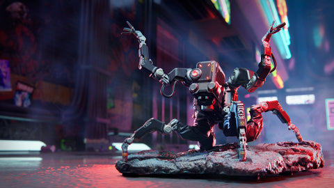 How to Install Batteries into your Cyberpunk 2077: Militech Spiderbot "Flathead" Statue