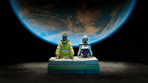 New Product Announcement: Cyberpunk: Edgerunners - David and Lucy on the Moon Premium Statue