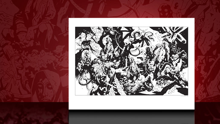 New Product Announcement - Hellboy: His Life and Times Fine Art Print (ARTIST LINE ART EDITION)