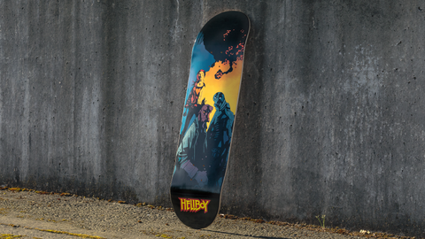 New Product Announcement: Hellboy Skate Deck: Hellboy, Liz, and Abe
