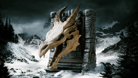 New Product Announcement - The Elder Scrolls V: Skyrim - Dragon Skull Bookend