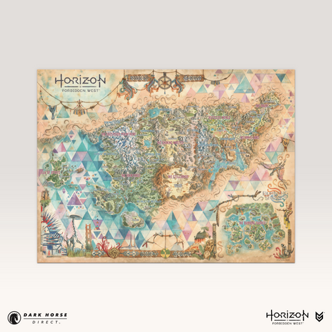 Horizon Forbidden West Fine Art Map Print