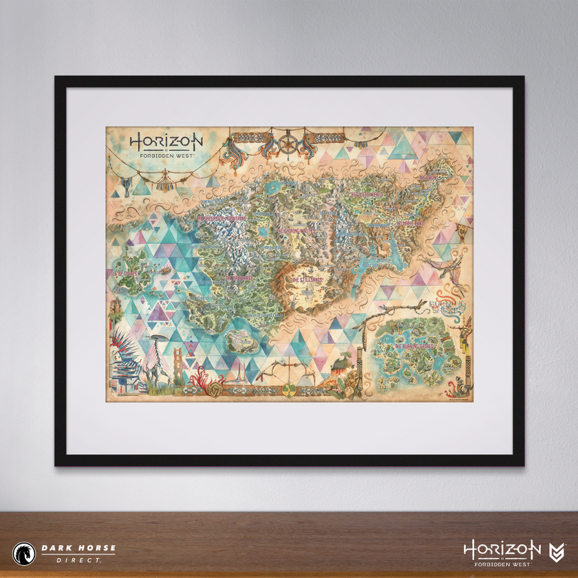 Horizon Forbidden West Fine Art Map Print – Dark Horse Direct