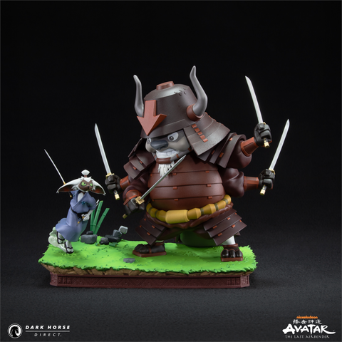 Avatar: The Last Airbender - Samurai Appa vs Ronin Momo Statue