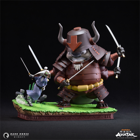 Avatar: The Last Airbender - Samurai Appa vs Ronin Momo Statue