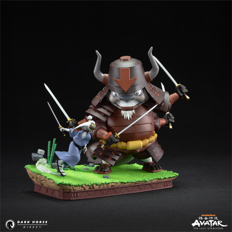 Avatar: The Last Airbender - Samurai Appa vs Ronin Momo Statue