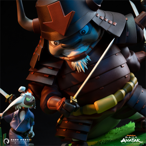 Avatar: The Last Airbender - Samurai Appa vs Ronin Momo Statue