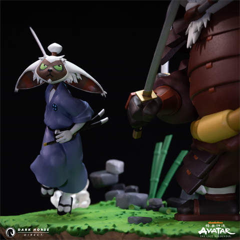 Avatar: The Last Airbender - Samurai Appa vs Ronin Momo Statue