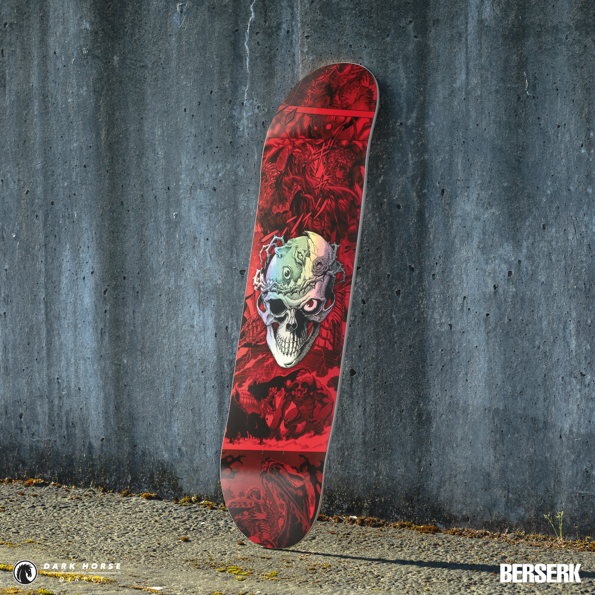 Berserk Skate Deck: Skull Knight Design – Dark Horse Direct