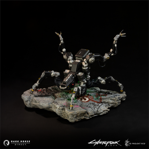 Cyberpunk 2077: Militech Spiderbot “Flathead” Statue