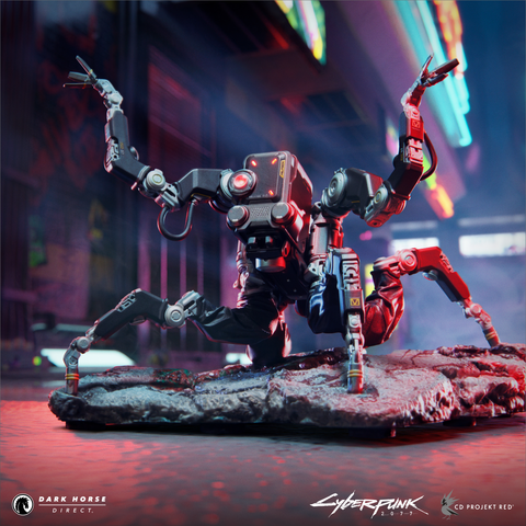 Cyberpunk 2077: Militech Spiderbot “Flathead” Statue
