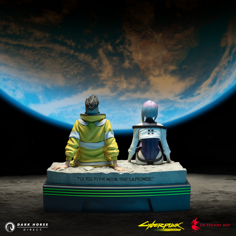 Cyberpunk: Edgerunners - David and Lucy on the Moon Premium Statue