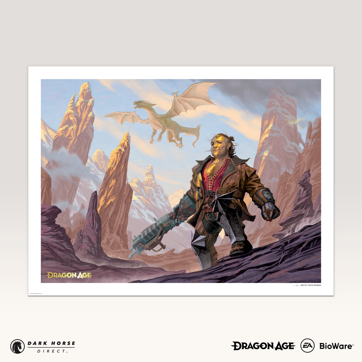 Statua Dragon Age Varric – Dark Horse, Edizione Limitata, Poliresina, Nuova