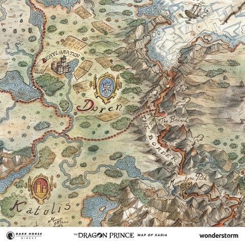 The Dragon Prince: Map of Xadia