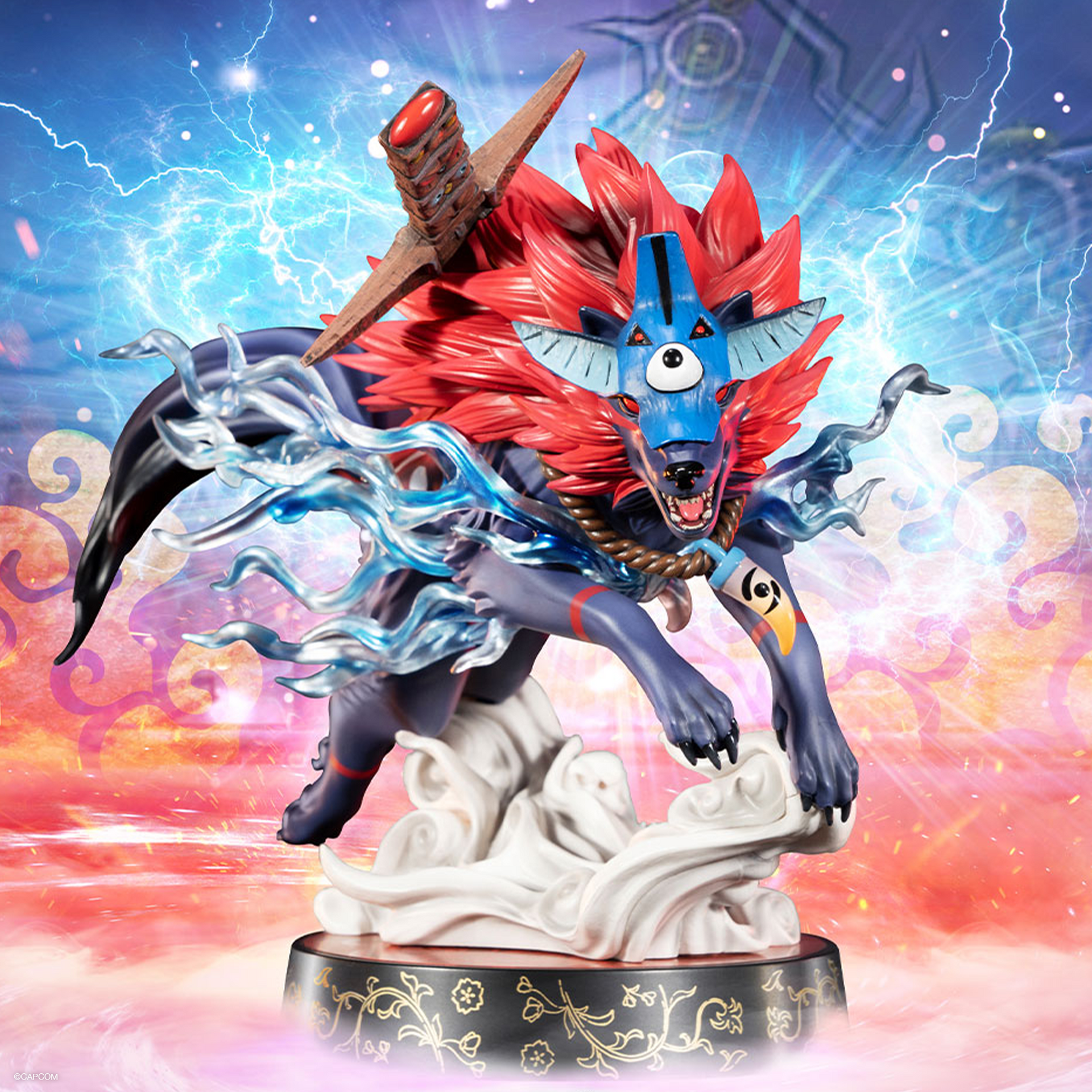 【ラプンツェル様用】HOLY DRAGONS / Волки Одина Okami – Oki (Wolf Form) PVC Statue (Standard Edition) – Dark Horse