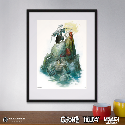The Goon, Hellboy, and Usagi Yojimbo Anniversary Fine Art Print (Convention Exclusive)
