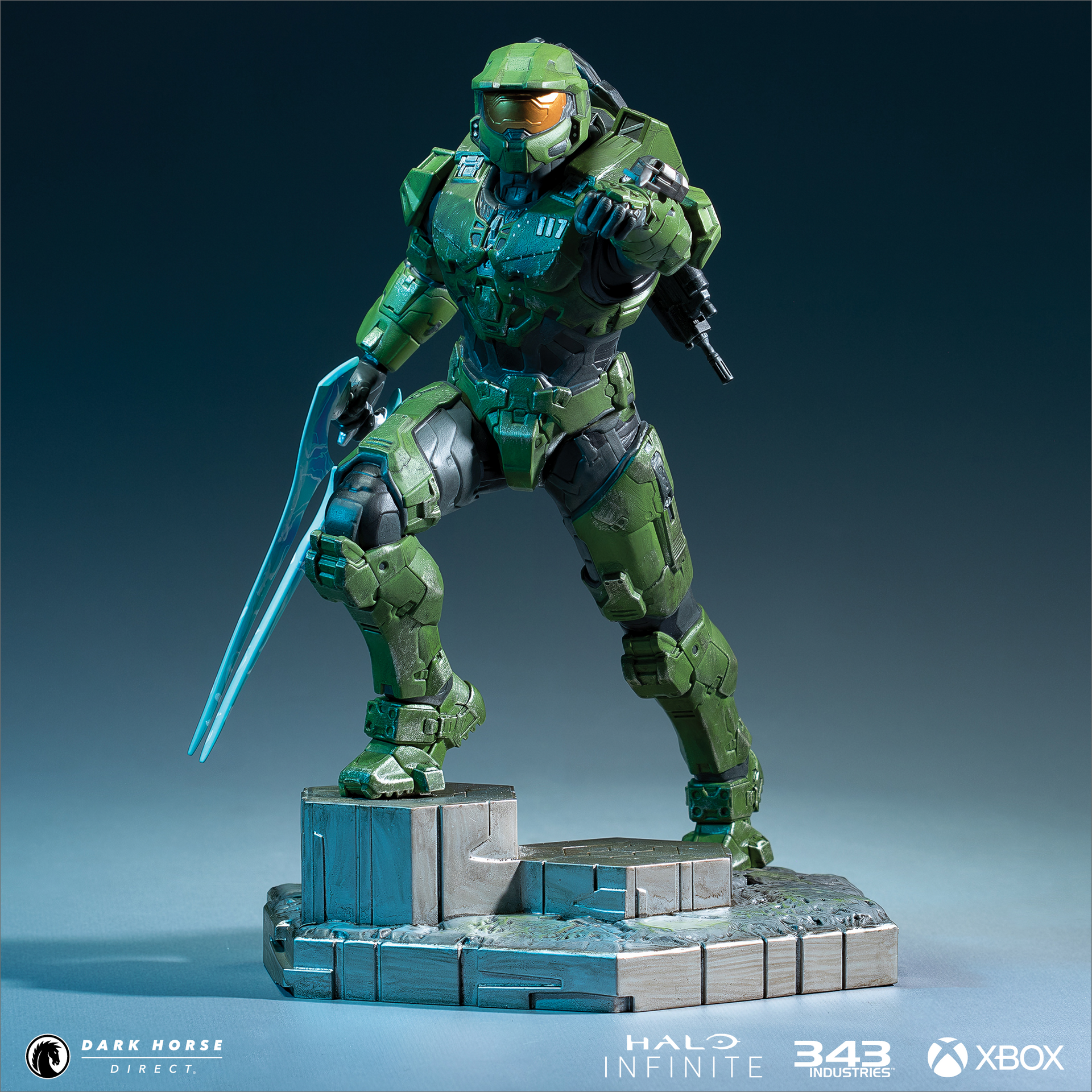 Halo Infinite: Master Chief With Grappleshot PVC Statue – Dark