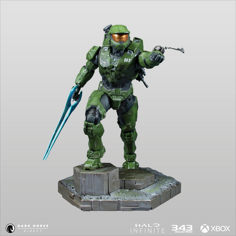 Halo Infinite: Master Chief With Grappleshot PVC Statue