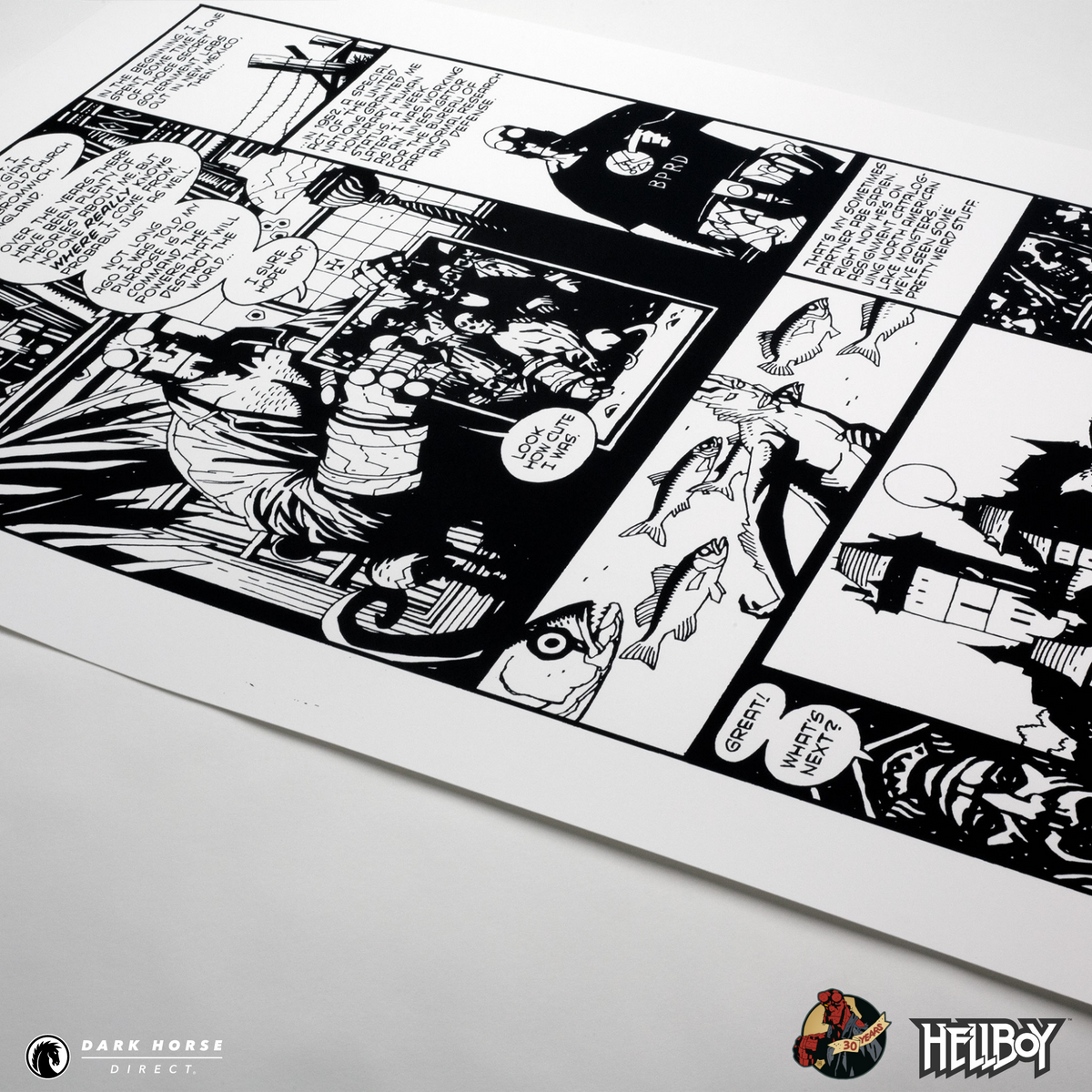 Hellboy 30th Anniversary: Wake the Devil 1994 Comic Ad Screenprint ...