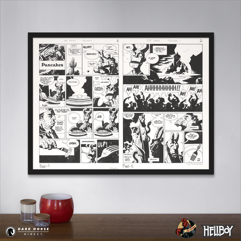 Hellboy 30th Anniversary: Pancakes! Screenprint