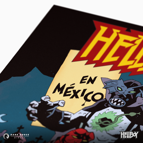 Hellboy in Mexico 15th Anniversary Screenprint