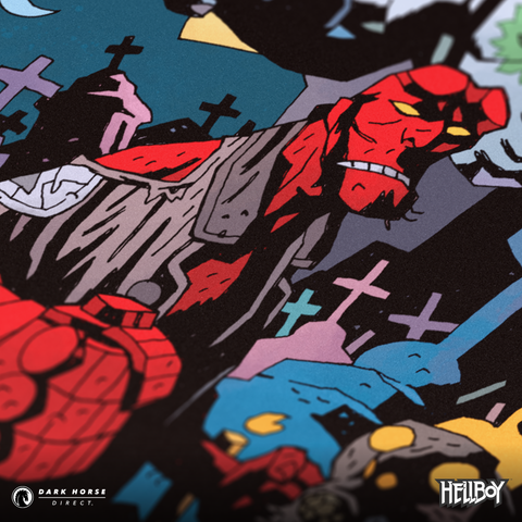 Hellboy in Mexico 15th Anniversary Screenprint