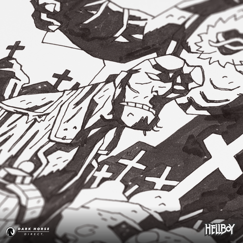 Hellboy in Mexico 15th Anniversary Screenprint - Artist's Edition