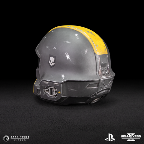 Helldivers 2: B-01 Tactical Helmet 1:1 Scale Replica - Battle Damaged Edition