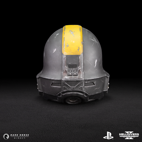 Helldivers 2: B-01 Tactical Helmet 1:1 Scale Replica - Battle Damaged Edition