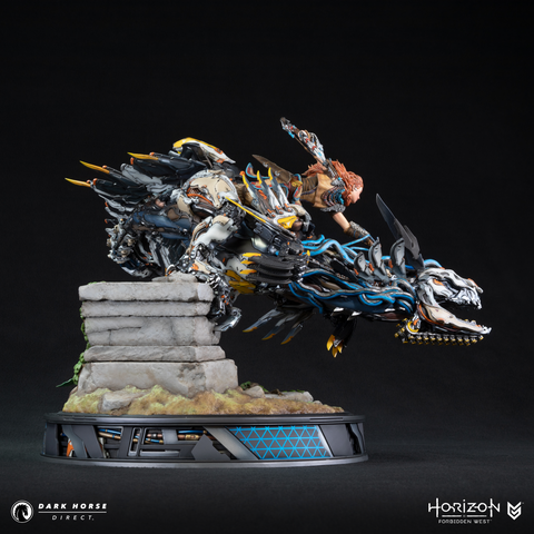 Horizon Forbidden West: Aloy on Clawstrider 1:9 Scale Premium Statue