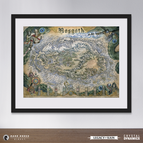 Legacy of Kain: Map of Nosgoth Fine Art Print