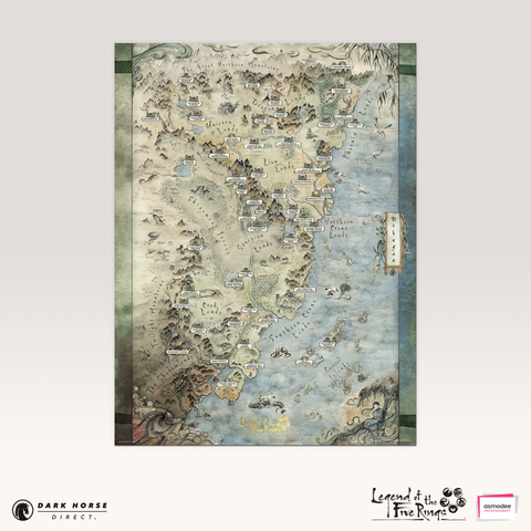 Legend of the Five Rings: Map of Rokugan Fine Art Print