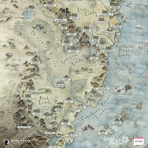 Legend of the Five Rings: Map of Rokugan Fine Art Print