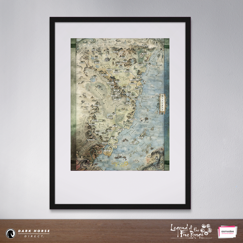 Legend of the Five Rings: Map of Rokugan Fine Art Print