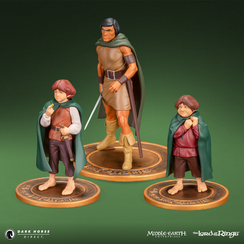 The Lord of the Rings™ Animated Film PVC Figure Set: Frodo, Aragorn, and Samwise