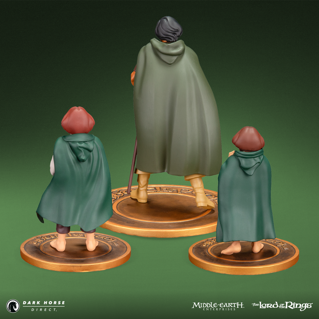 The Lord of the Rings™ Animated Film PVC Figure Set: Frodo, Aragorn, a ...