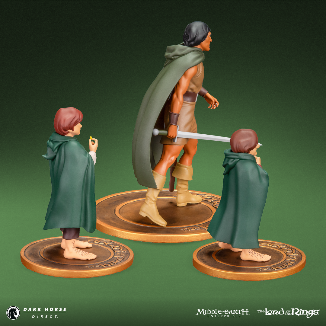 The Lord of the Rings™ Animated Film PVC Figure Set: Frodo, Aragorn, a ...