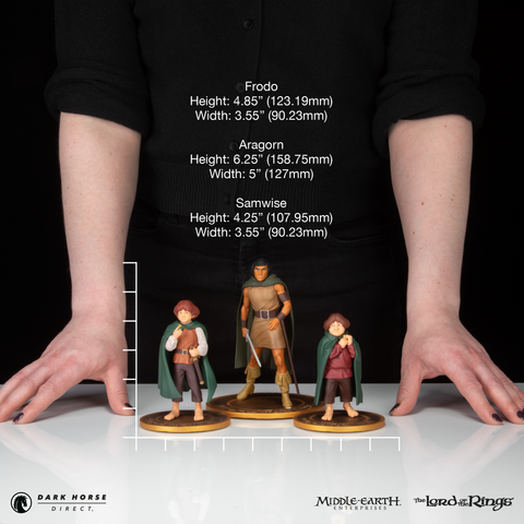 The Lord of the Rings™ Animated Film PVC Figure Set: Frodo, Aragorn, and Samwise