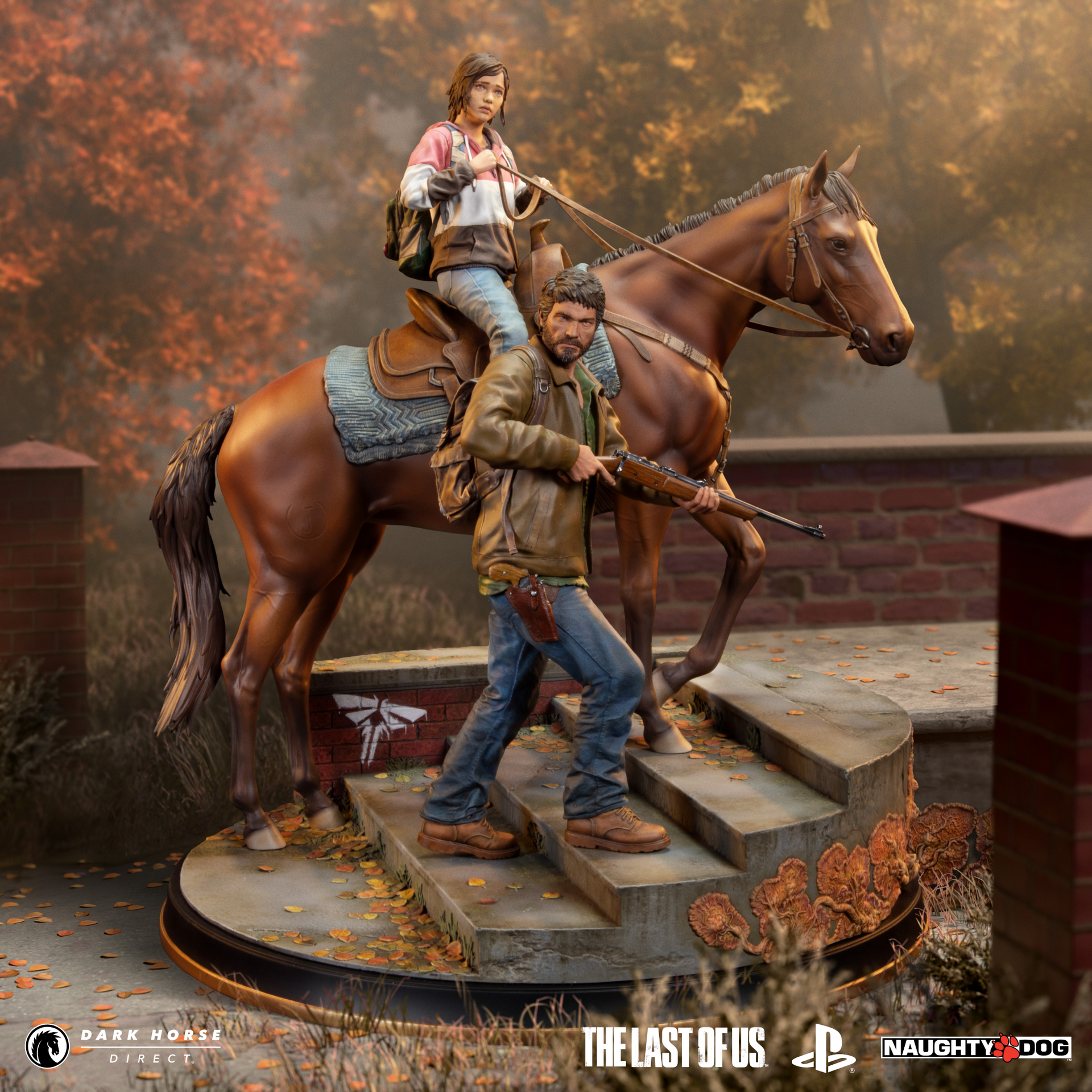 TheLastofUs:Joel&EllieonHorsebackPremiumStatue