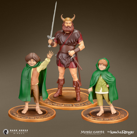 The Lord of the Rings™ Animated Film PVC Figure Set: Merry, Boromir, and Pippin