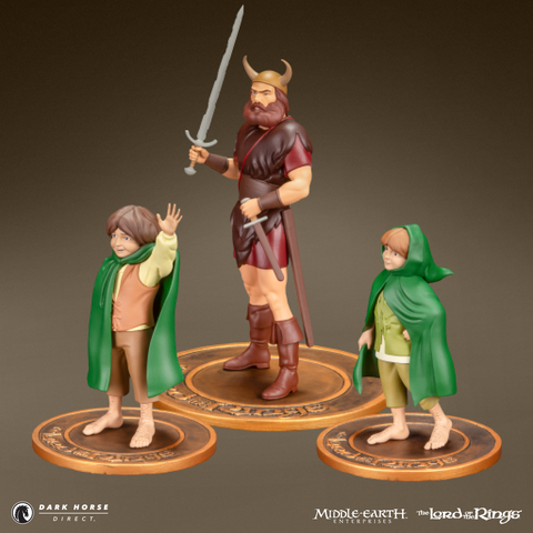 The Lord of the Rings™ Animated Film PVC Figure Set: Merry, Boromir, and Pippin