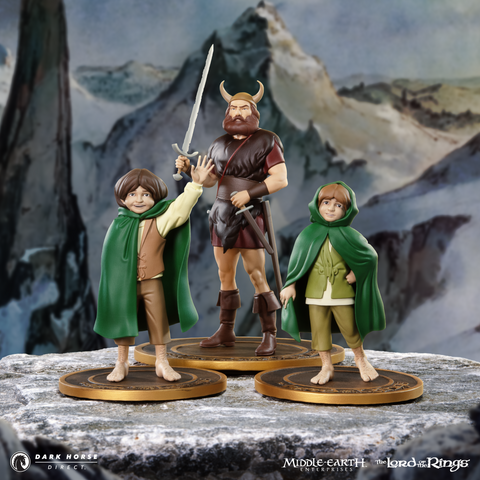 The Lord of the Rings™ Animated Film PVC Figure Set: Merry, Boromir, and Pippin