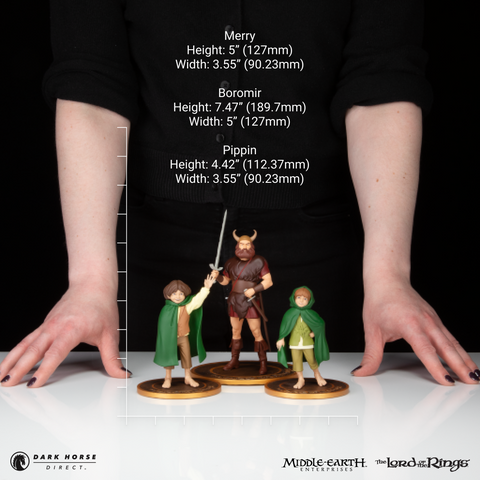 The Lord of the Rings™ Animated Film PVC Figure Set: Merry, Boromir, and Pippin