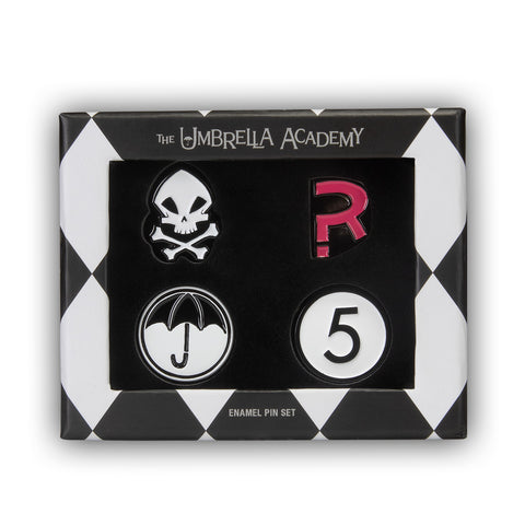 THE UMBRELLA ACADEMY ENAMEL PIN SET