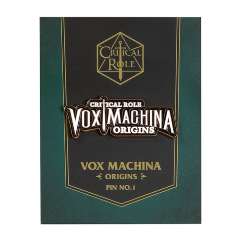CRITICAL ROLE: VOX MACHINA ORIGINS LOGO ENAMEL PIN CONVENTION EXCLUSIVE