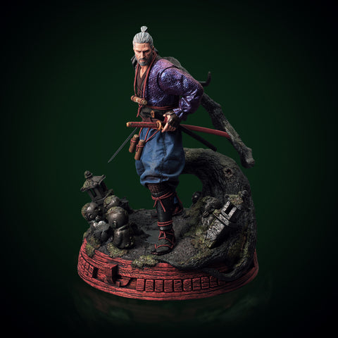 The Witcher 3 - Wild Hunt: Geralt Ronin - Lone Wolf Figure (Standard Edition)