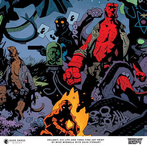 Hellboy: His Life and Times Fine Art Print