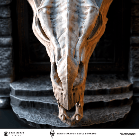 The Elder Scrolls V: Skyrim - Dragon Skull Bookend